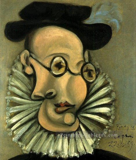 Portrait de Jaime Sabartes en Grand d’Espagne 1939 cubiste Peintures à l'huile